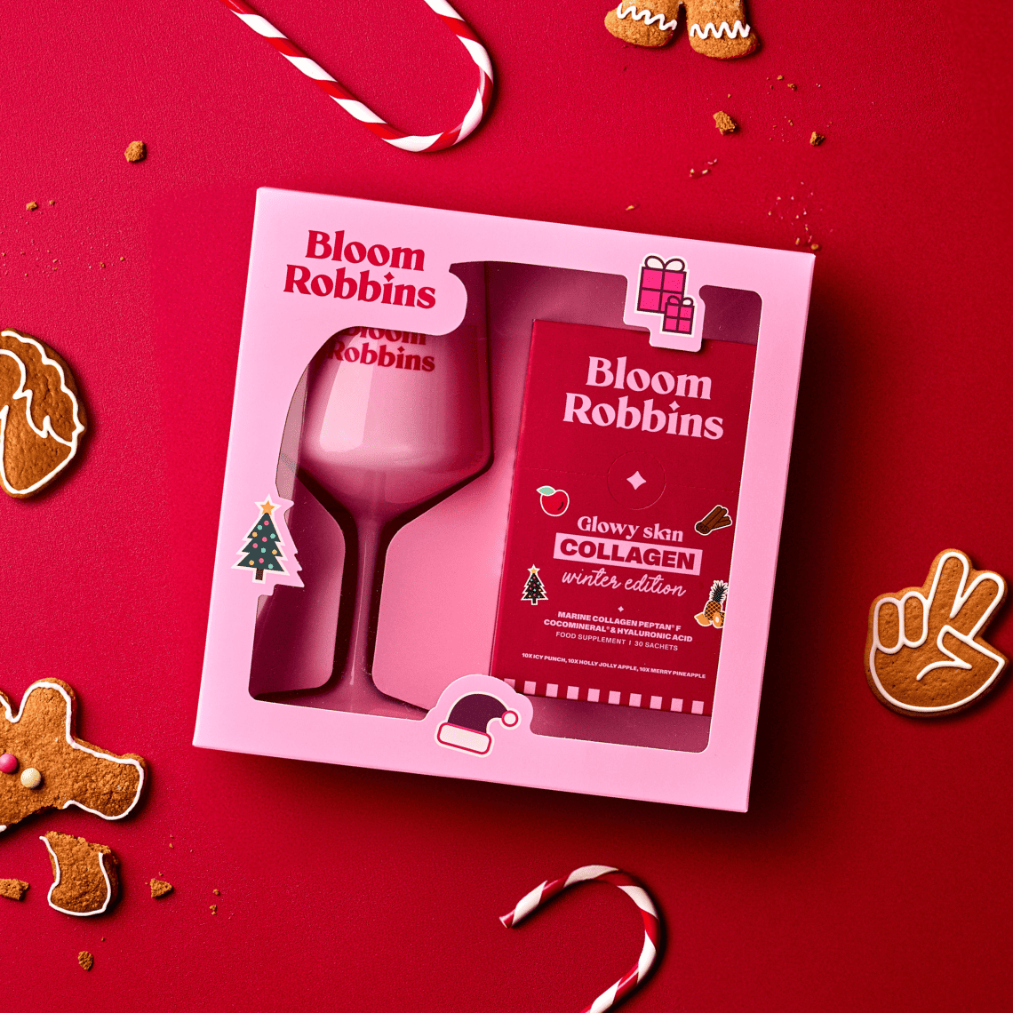 VÁNOČNÍ GLOWY SKIN KOLAGEN SE SKLENIČKOU