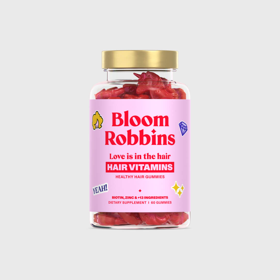 Vitamíny na vlasy s biotinem - gumídci