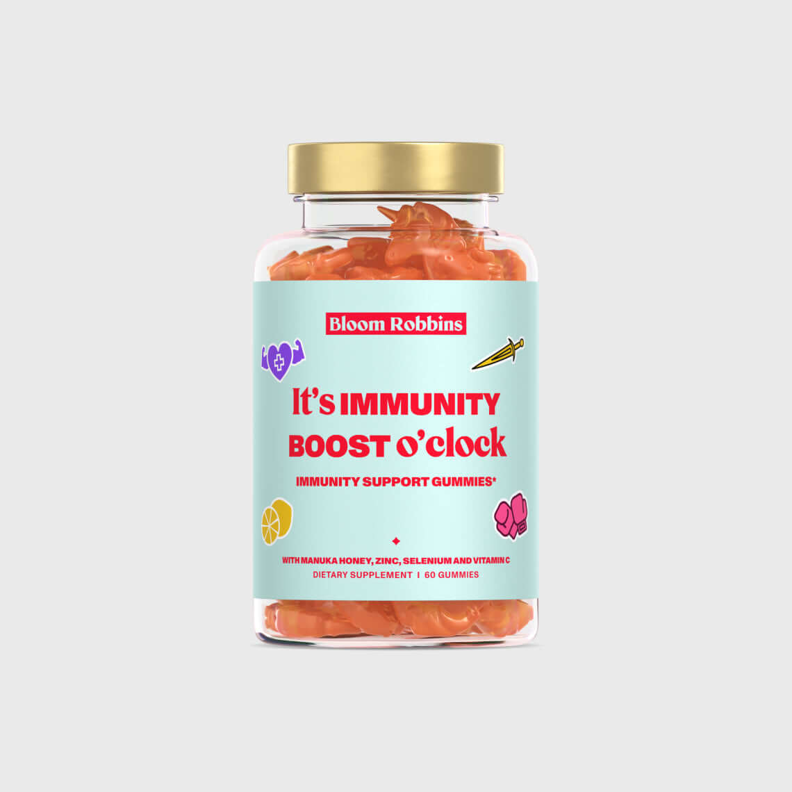 Vitamíny na podporu imunity s manuka medem - gumídci